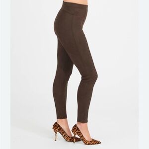 XL Petite Faux Brown Suede Leggingsgs